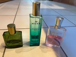 Lot 3 parfums entamés Nuxe Miracle Jo Malone