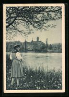 Aarau, Eidg. Turnfest 1932, Frau in Trac