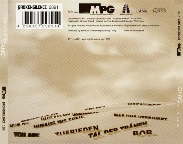 CD: Sand – Winterlieder – Usato da St.Gallen venduto da jalamusic 1