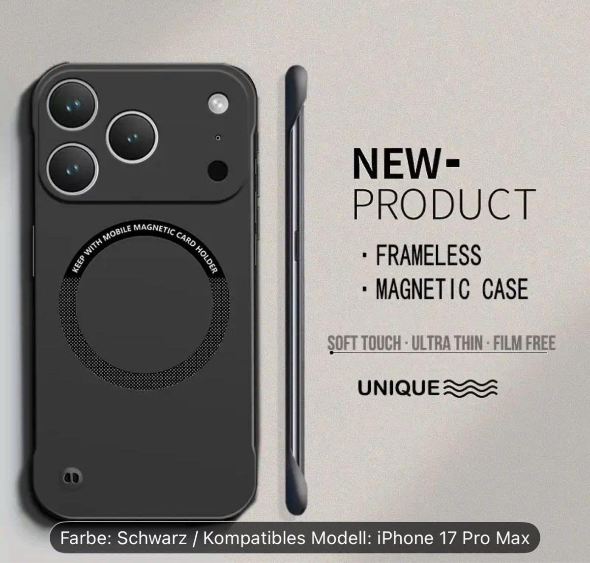 Apple Cover & Protezioni schermo: iPhone 17 Pro Max Hülle Blau – Nuovo e nell'imballaggio originale da Gisikon venduto da Fidii 3