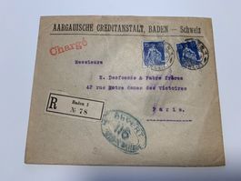 2 Briefe nach Paris 22.02.1917 und 25.01.2016 mit Sigel
