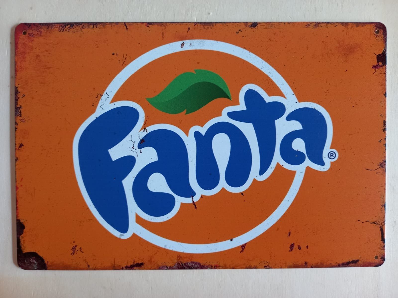 Fanta Insegne: Fanta Blechschild – Nuovo e nell'imballaggio originale da Alberswil venduto da mech350