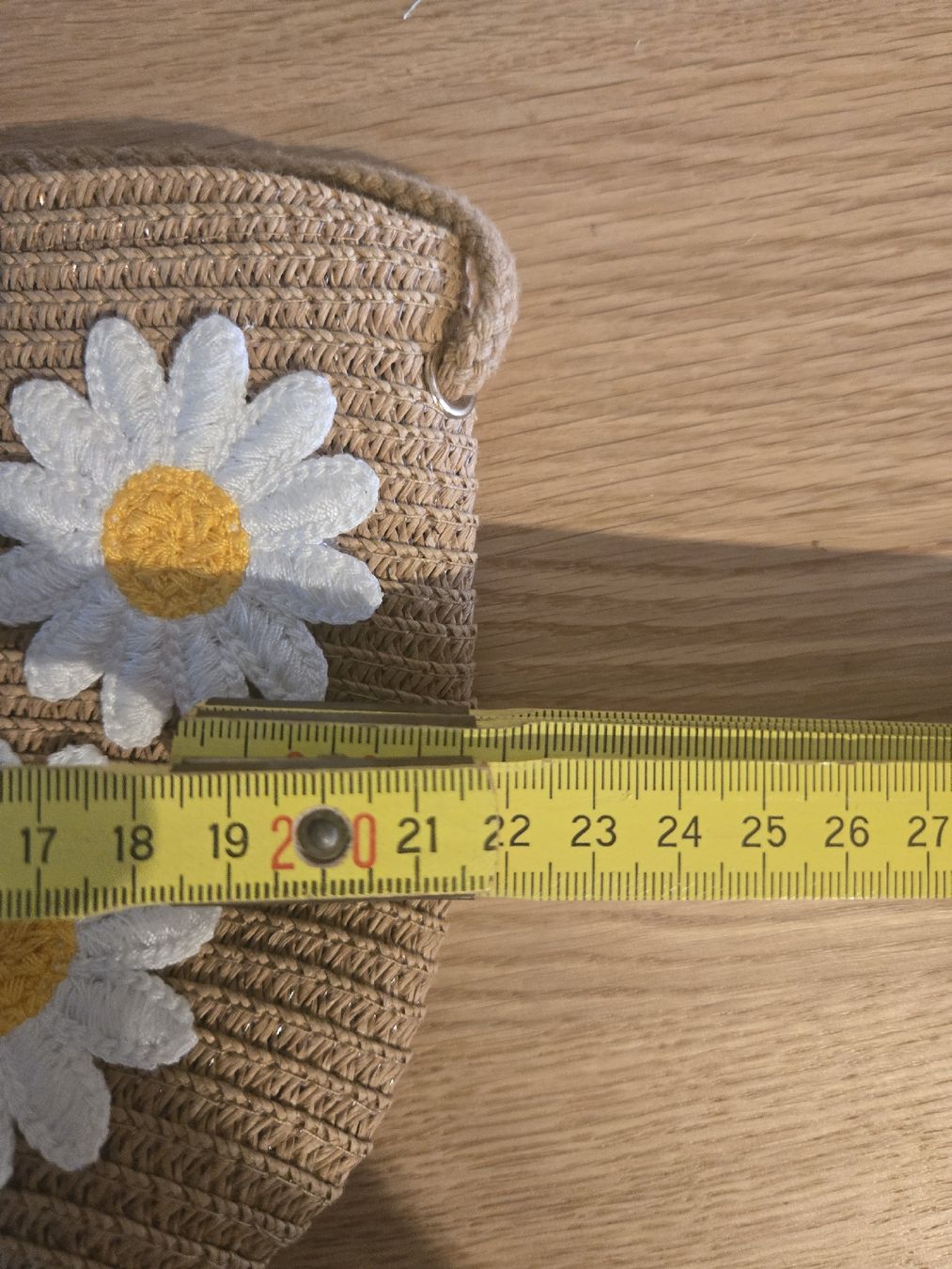 Borse da donna: Sommer Tasche, Stroh-Look mit Gänseblümchen - Neu! – Usato da Dübendorf venduto da Timulka 3