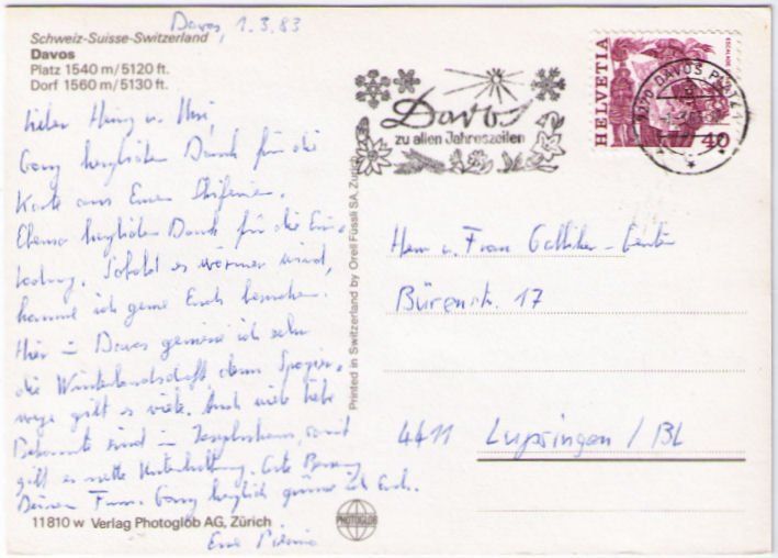 Cartes postales: Davos – D'occasion à Binningen par Mountainrider 1
