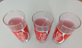 3 Coca-Cola Gläser 3 dl