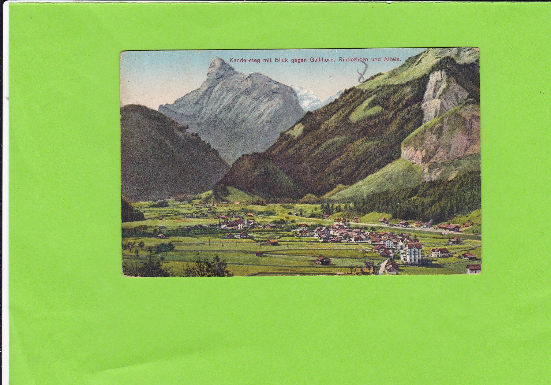 Cartes postales: Kandersteg mit Blick gegen Gellihorn – D'occasion à St. Peterzell par neckertal