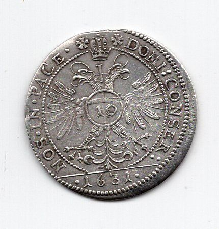 Toutes les monnaies: (1798) Graubünden, 10 Kreuzer, 1631, vz+ – D'occasion à Rüthi (Rheintal) par erdnuessli1