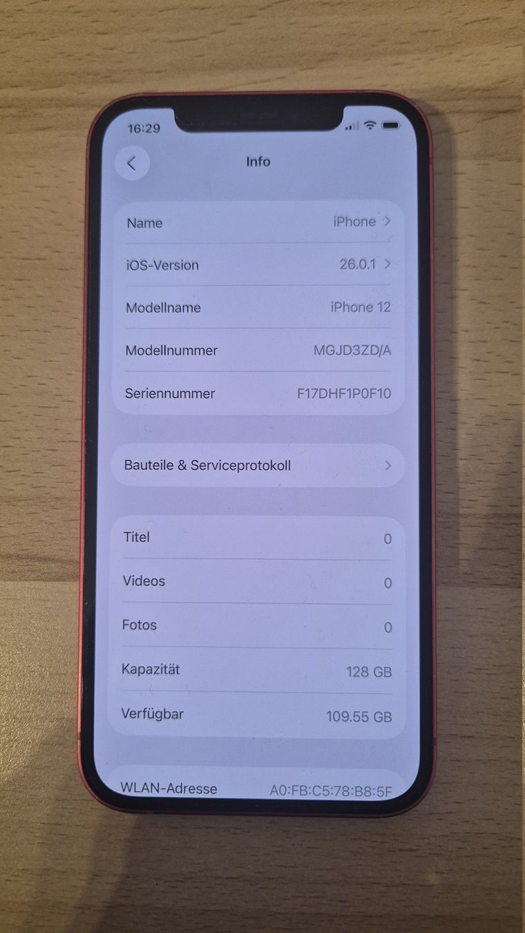 Apple Telefoni cellulari / Smartphones: iPhone 12 128GB Red 2924 – Usato da Münchenbuchsee venduto da MV_Solutions 1
