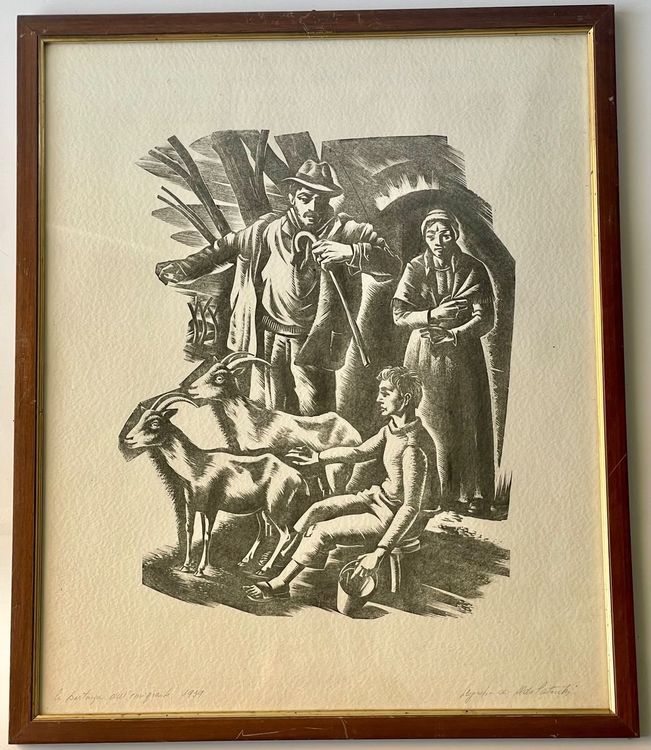 Aldo Patocchi 19071986 Original Holzschnitt handsigniert Kaufen auf