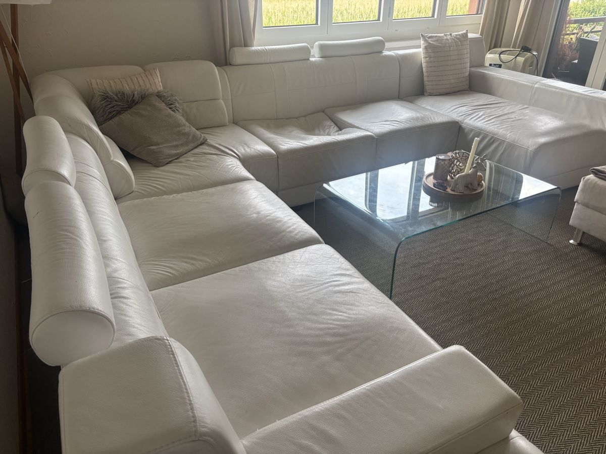 Sofas: Sectional Sofa white leather  – Gebraucht aus steinhausen von pat_nc2x 5