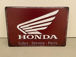 HONDA BLECHSCHILD NEU ! DER RENNER! !