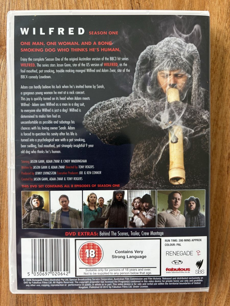 Tutti i DVDs: DVD Set Wilfred - 4 DVDs - Season 1 + 2 – Usato da Belp venduto da brb66 1