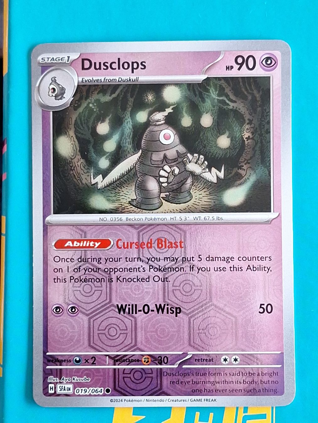 Pokémon Carte collezionabili: Dusclops - Reverse Holo - Pokemon Shrouded Fable – Usato da Altstätten SG venduto da GGsGameshop