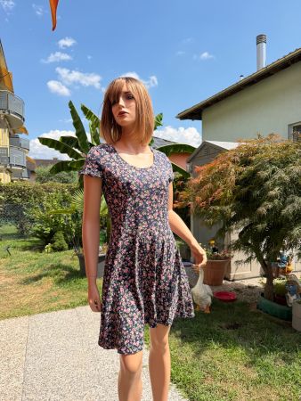 Sommer Kleid mit Blumen (Gr. XL) C&A