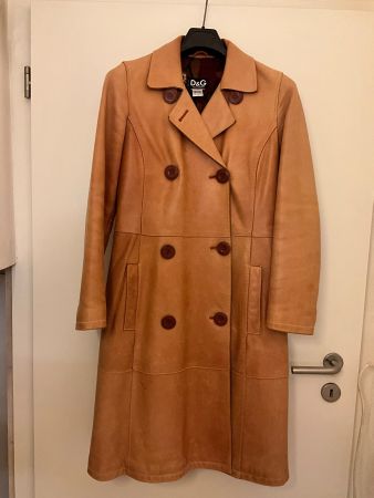 Vintage Dolce &Gabbana Ledermantel, Grösse 38