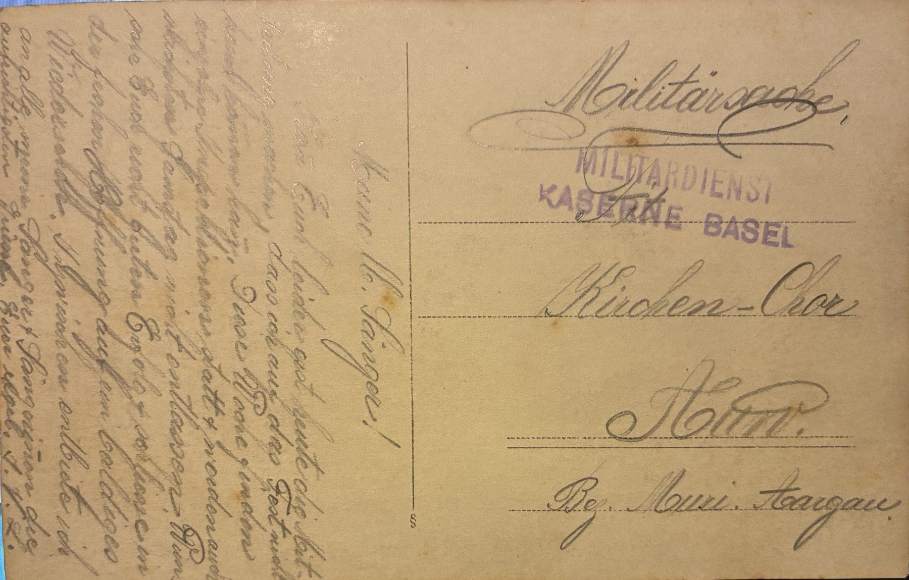 Cartoline postali: AK Militär Kaserne Basel – Usato da Eggersriet venduto da stamp303 1