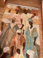 Antike Afrikanische Wandteppich handgeknüpft wie neu