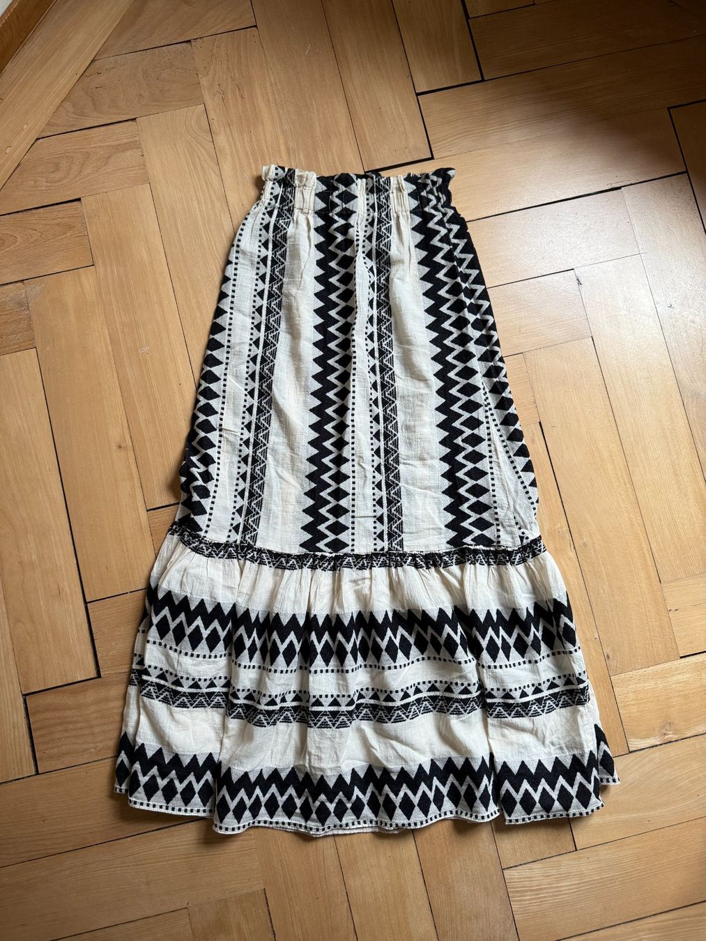 Röcke: THS - Boho Rock schwarz-weiss gemustert XS/S – Gebraucht aus Zürich von Diazaio