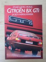 Citroen BX GTi - Prospekt Finland 1989 - U023