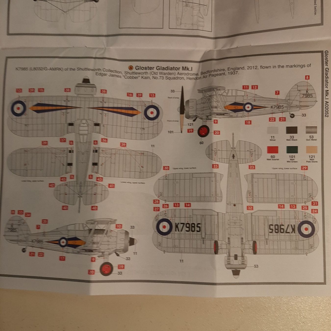 Airfix Kit di modellismo & Modellini statici: 1240 ... Gloster Gladiator Mk I ... Airfix 02052 – Nuovo (secondo la descrizione) da Bonstetten venduto da Benibanny59 1