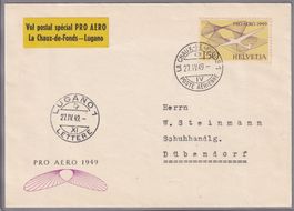 Pro Aero 1949 - La Chaux de Fonds 1949 - Lugano