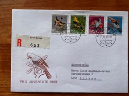 FDC Brief Pro Juventute 1969 (R235)