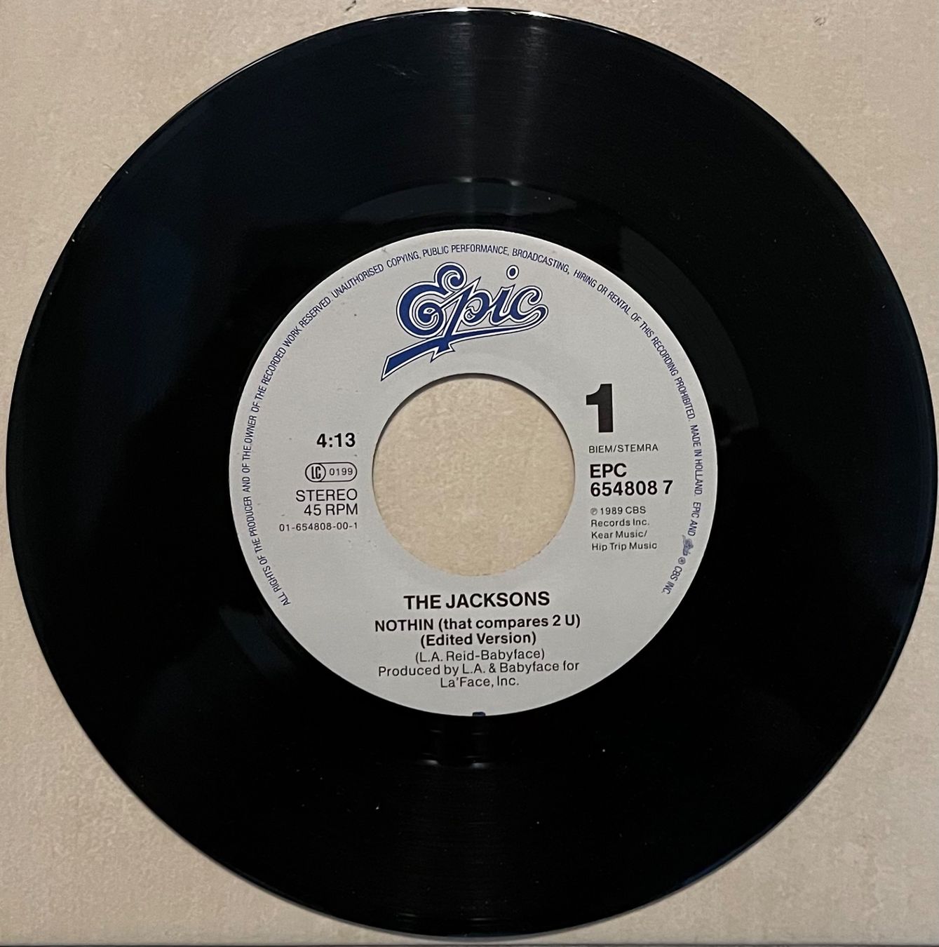 Dischi in vinile: THE JACKSONS - NOTHIN – Usato da Bussigny venduto da vinyl-pas-cher