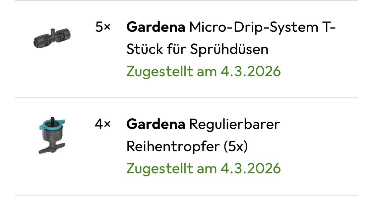 Gardena Tubi & Tubi flessibili: Bewässerungs Set Gardena Automatisch – Nuovo e nell'imballaggio originale da Ried-Brig venduto da inf_k7jw 1
