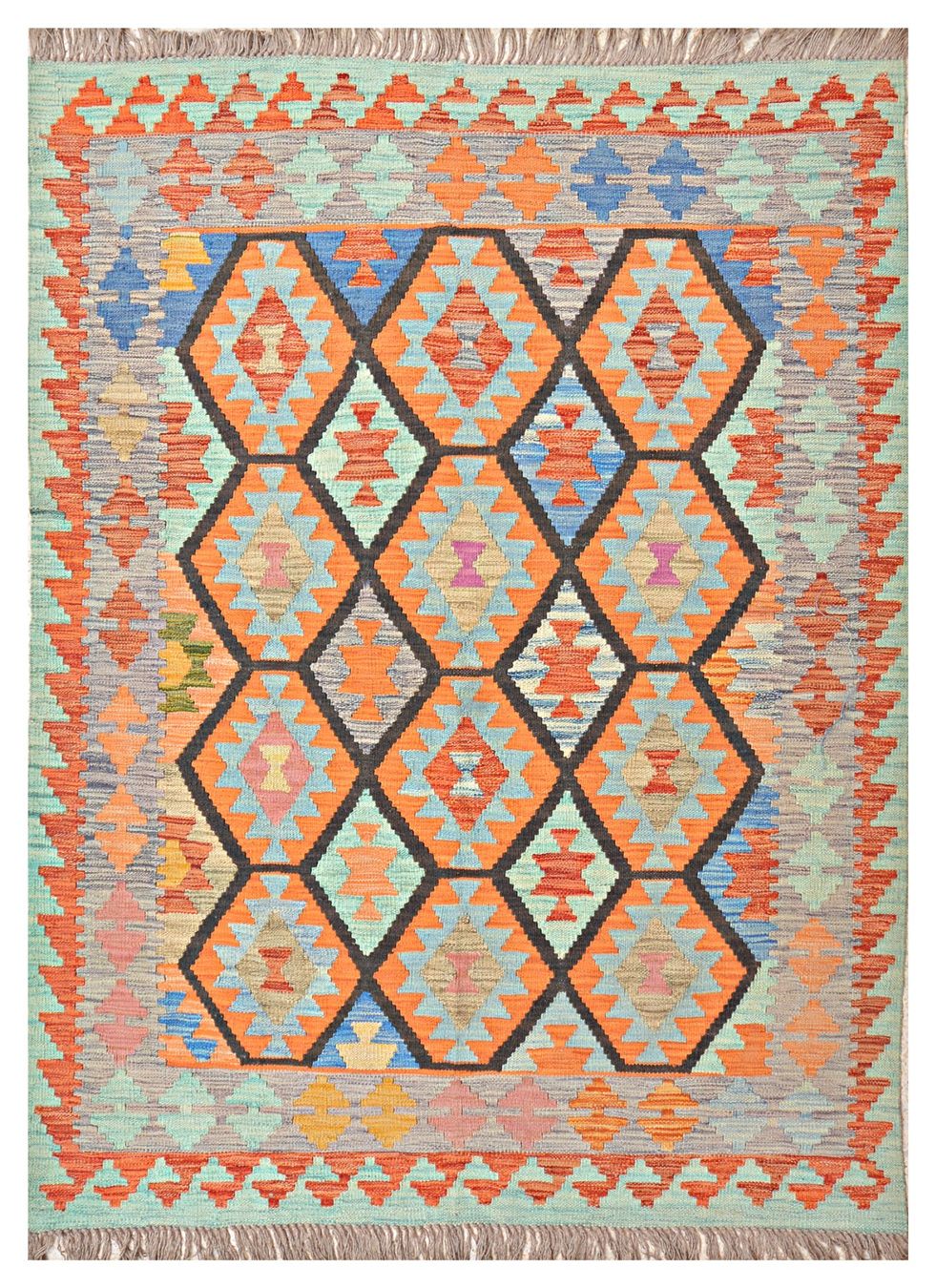 Kelim Tappeti: Oriente Kelim Teppich 150x200 Cm – Nuovo e nell'imballaggio originale da Lahore venduto da Fairways79 5