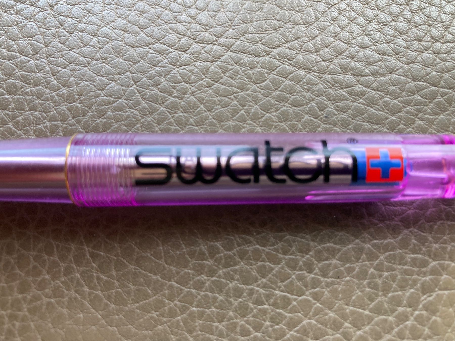 Stifte & Marker: Swatch Marksman Kugelschreiber , body transparent pink – Gebraucht aus Salenstein von Esprit57 4
