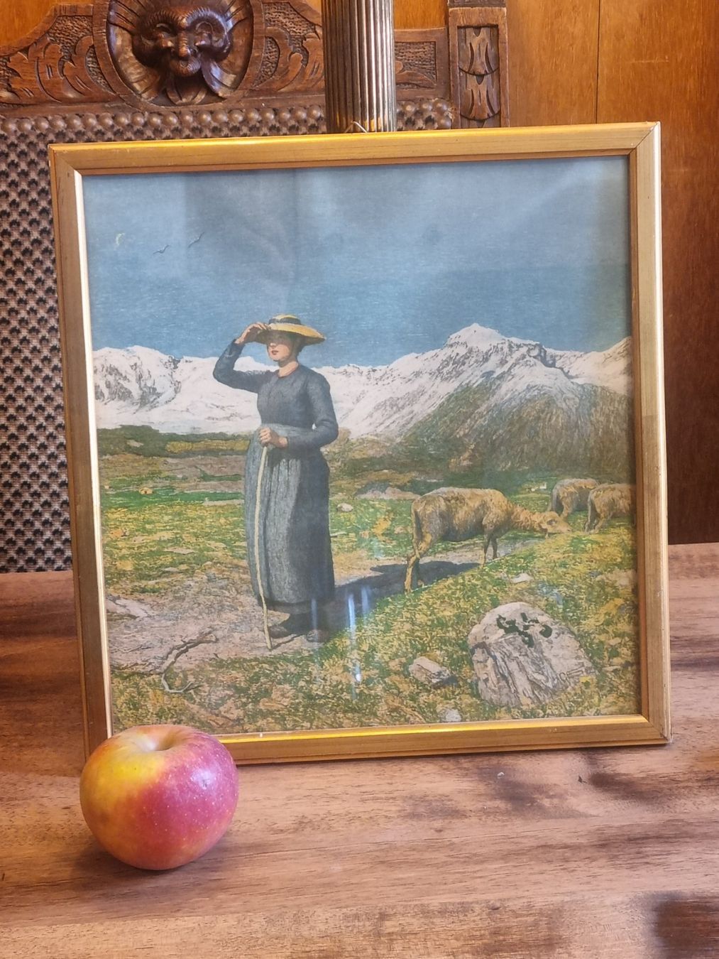 Foto & Immagini: Segantini Alpen Kunstdruck alt gerahmt – Usato da Scharnachtal venduto da devin03