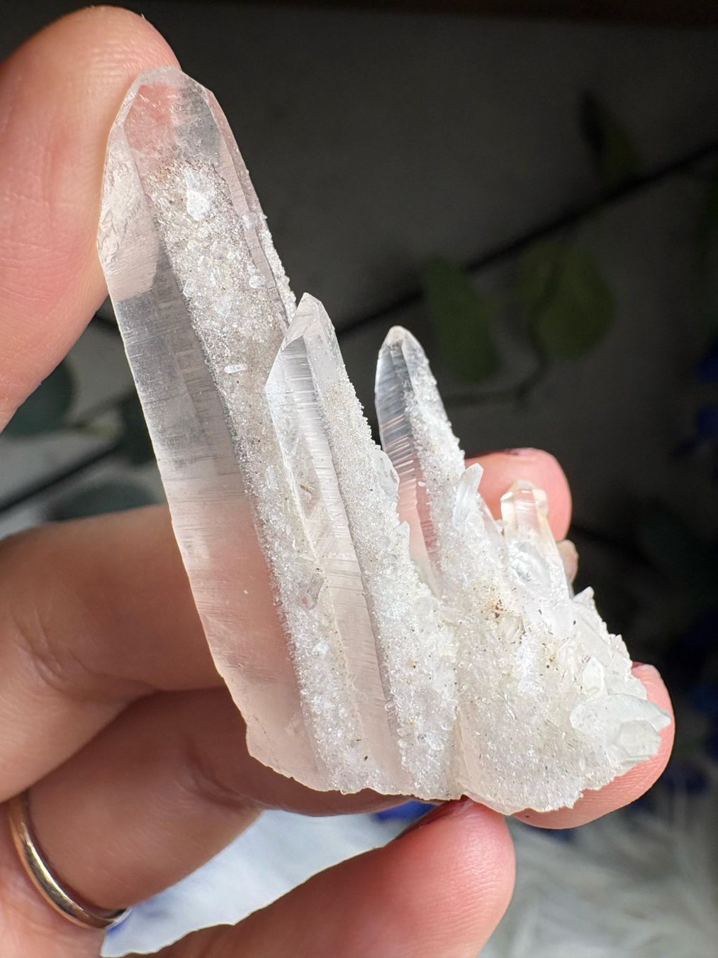 Minerali & Pietre curative: Kolumbianischer Lemurian-Quarz-Cluster – Nuovo (secondo la descrizione) da Neuheim venduto da m.hald 3