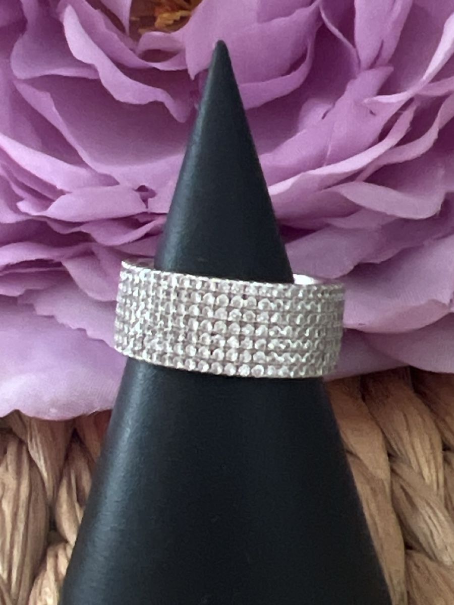 Anelli: Funkelnder Silberring 925 mit Strasssteinen – Usato da Seon venduto da Sunny-Schmuck78 1
