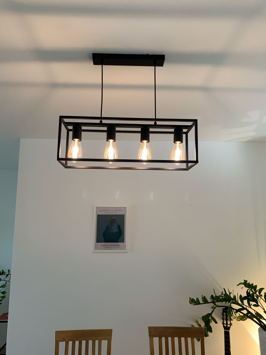 Kronleuchter & Deckenlampen: Modern 4-bulb ceiling lamp, black metal frame – Neu (gemäss Beschreibung) aus Zürich von nin_my7f 1