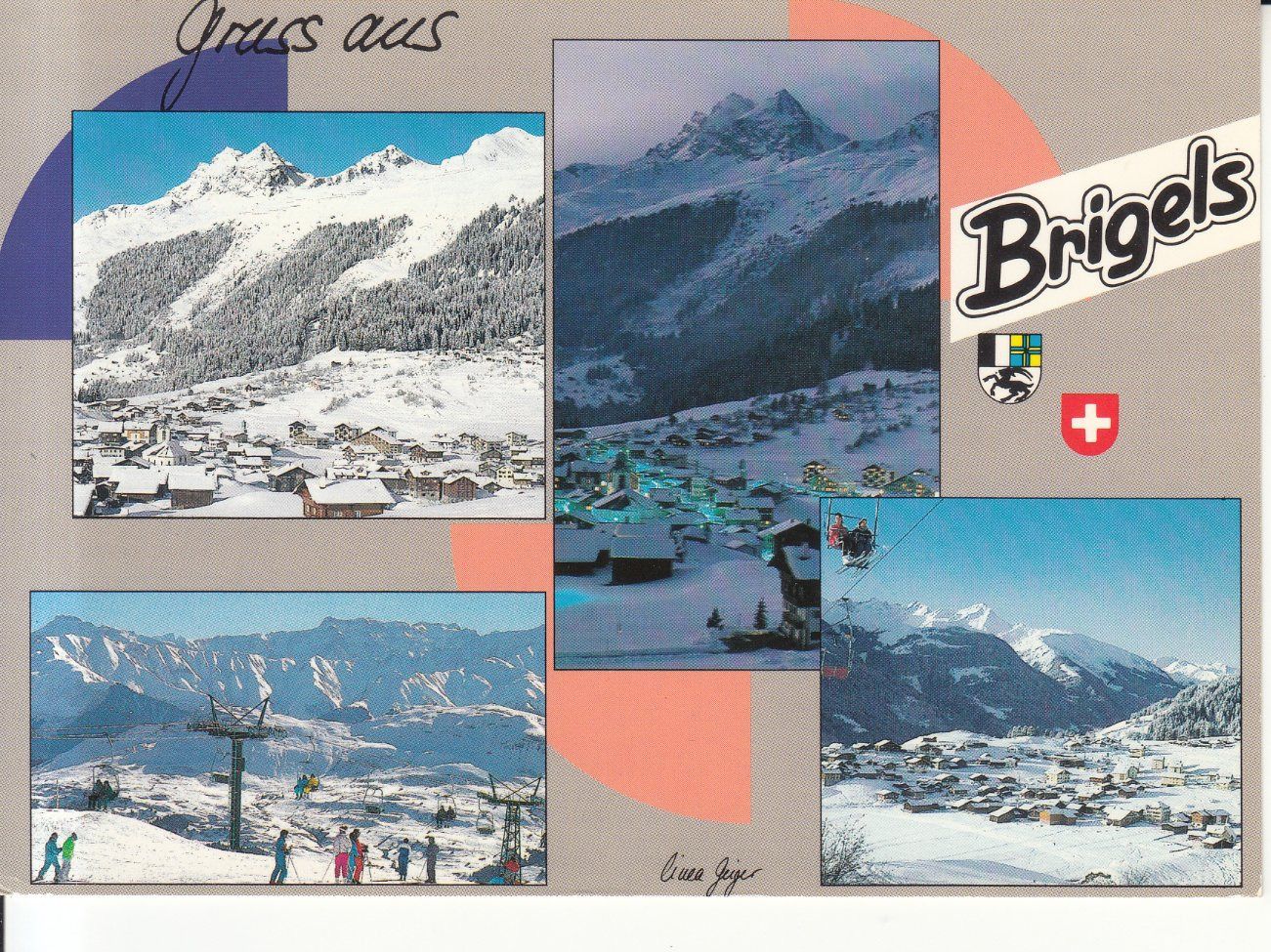 Cartoline postali: Brigels 1990 – Usato da Bürglen TG venduto da StampGraf