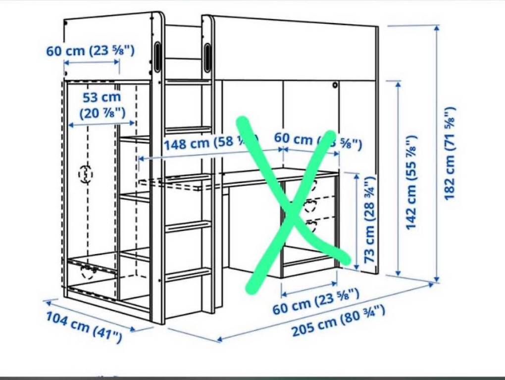 Betten: Bett von Ikea SMÅSTAD – Gebraucht aus Horriwil von Niiiiiiikkkaaa 1