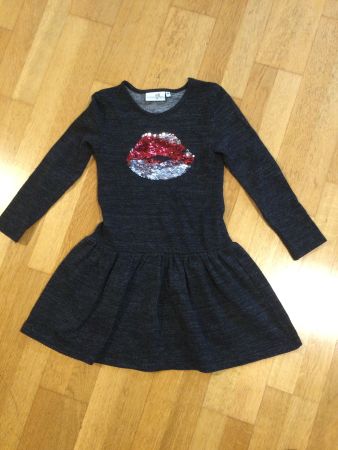 Kleid mit Pailletten Gr.128 von happy girls