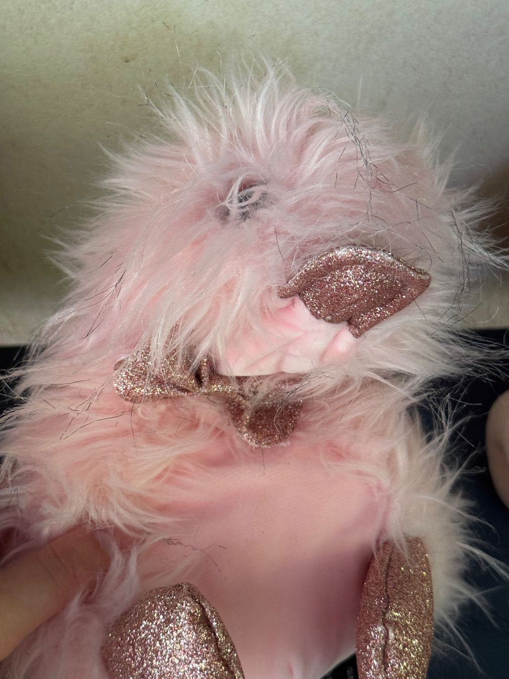 Jouets: Peluche oiseau rose pailleté taille unique – Neuf (Voir description) à Jussy par ali_6d7d 1