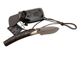 Coltello da collo Joker Topo con manico in corno di cervo
