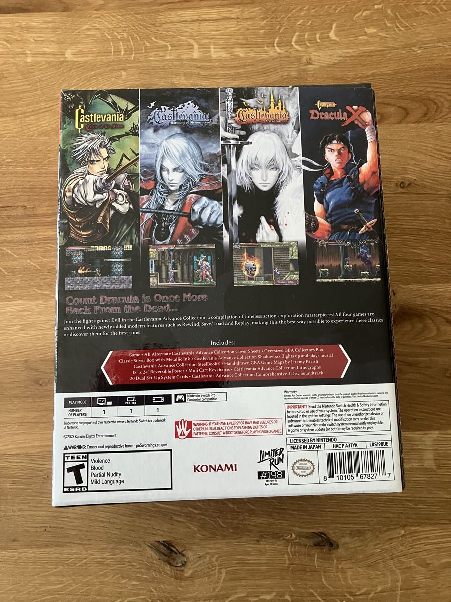 Nintendo Giochi: Nintendo Switch castlevania advance collection collector  – Nuovo e nell'imballaggio originale da Châtel-St-Denis venduto da Lestresorsdugrenier 3