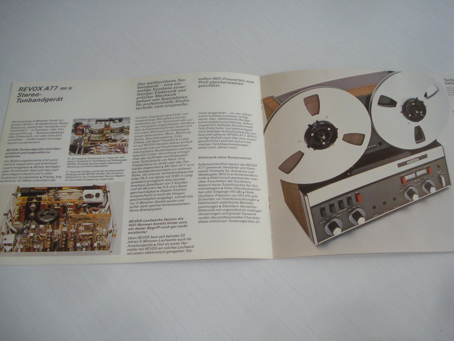 Revox Documenti: Alter REVOX Prospekt 1972 – Usato da Urdorf venduto da Tinplate01 1