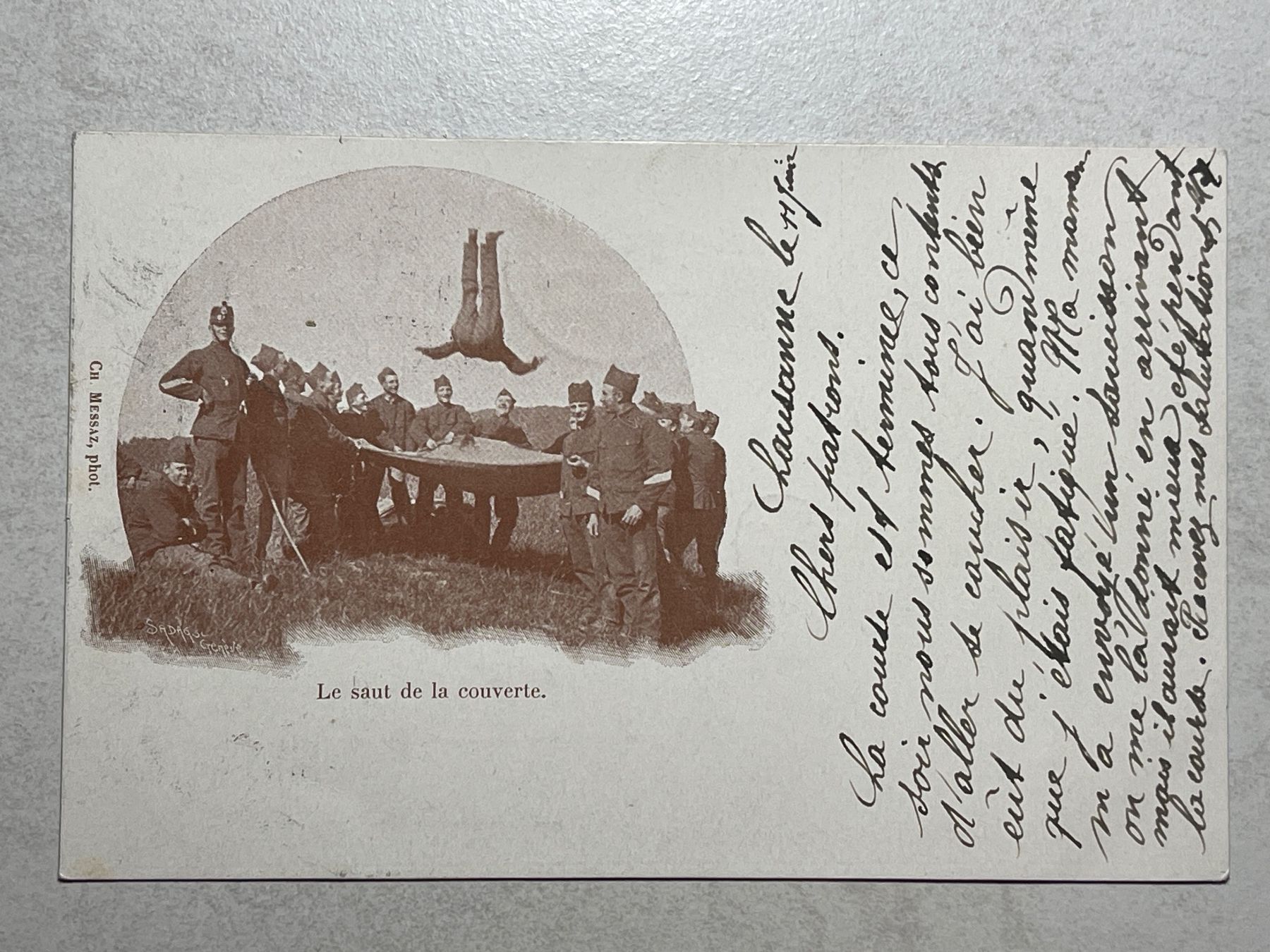 Cartoline postali: Alte Ansichtskarte, "Le saut de la couverte" – Usato da Strengelbach venduto da Aschatan5