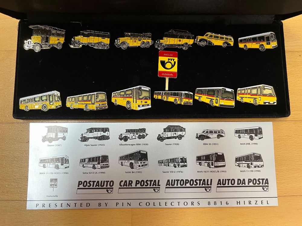 Postauto Pin Set - Collectors 8816 Hirzel (Neu (gemäss Beschreibung ...