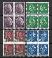 1948: Pro Juventute Viererblock Serie Nr.J125-128 **