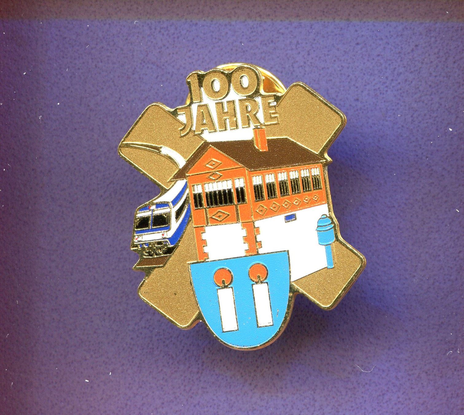 Placchette & Badge: Schmid-Müller  Stellwerk Kerzers  Lim.500 – Usato da Winterthur venduto da Sammleroase