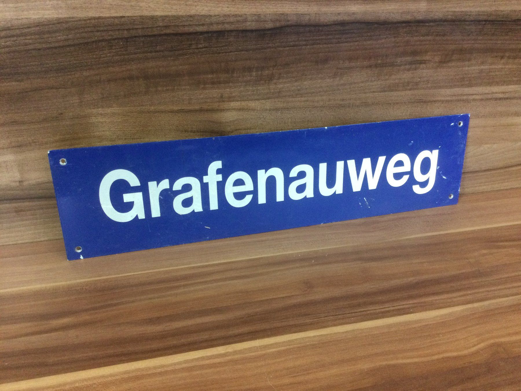 Insegne: Gebrauchtes Strassenschild Grafenauweg – Usato da Wangen SZ venduto da kuriosum12 1