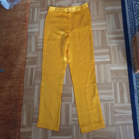 gelbe Seidenhose Gr. 36