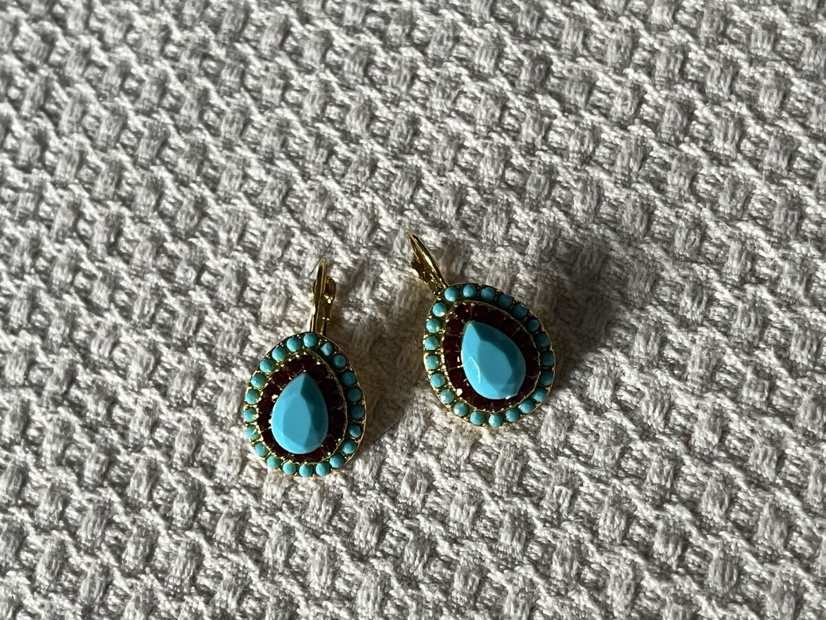 Boucles d'oreille: Blaue schöne Ohrringe  – Neuf (Voir description) à Hochdorf par Forestgreen
