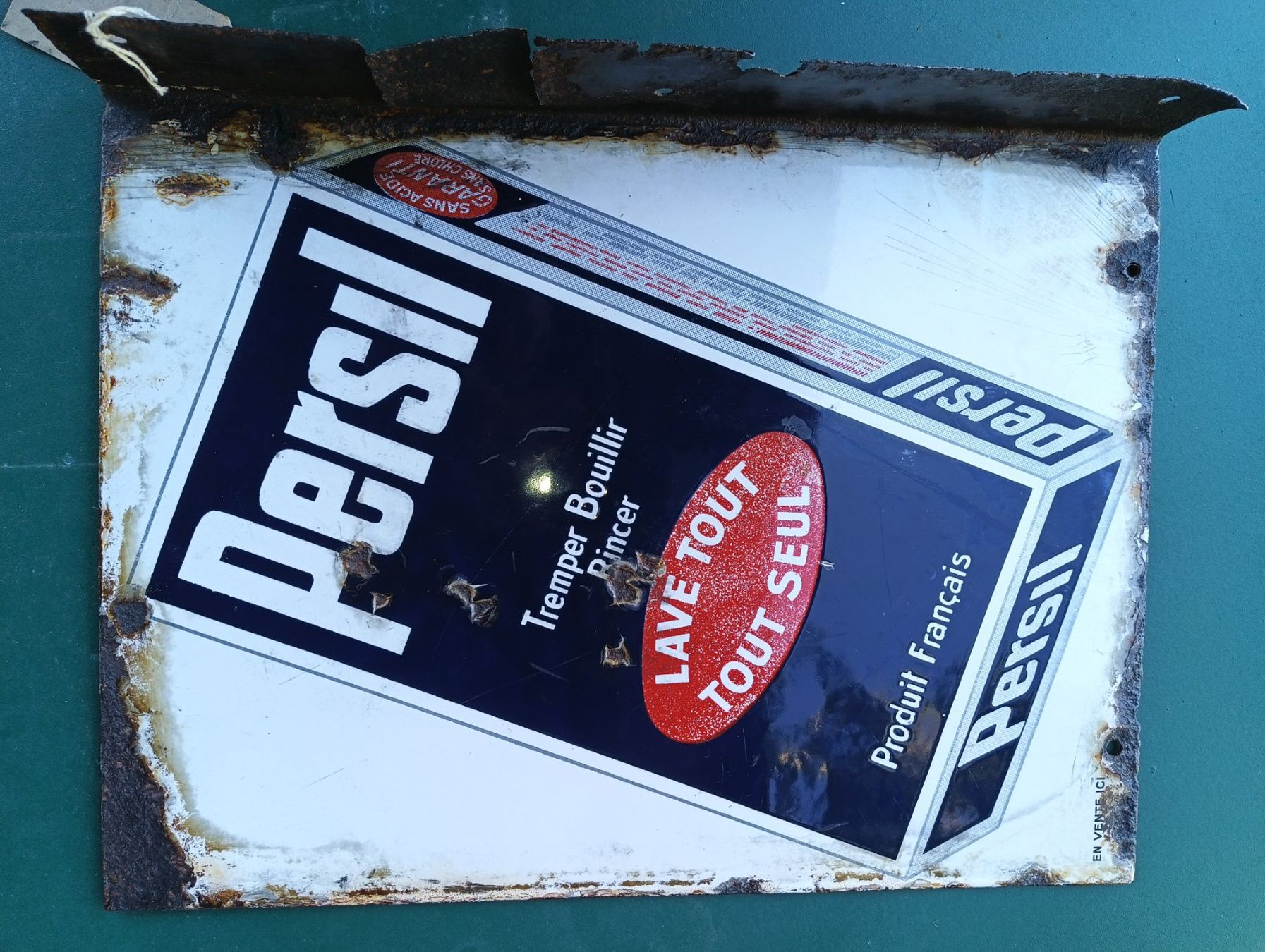 Persil Insegne: Plaque émaillée ancienne Persil - double face – Usato da Veyrier venduto da mj6_rv78 2