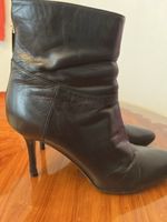 Jimmy Choo-Stiefeletten Echt Leder Schwarz Grösse 37